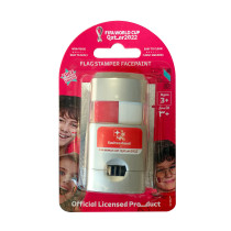 Fifa Flag Stamper Non Toxic, Flag Face Paint With Free Removing Cream, Switzerland