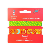 Fifa Fabric Fashionable Qatar 2022 World Cup Country Team Nylon Wrist Band, Brazil