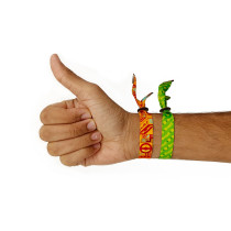 Fifa Fabric Fashionable Qatar 2022 World Cup Country Team Nylon Wrist Band, Brazil