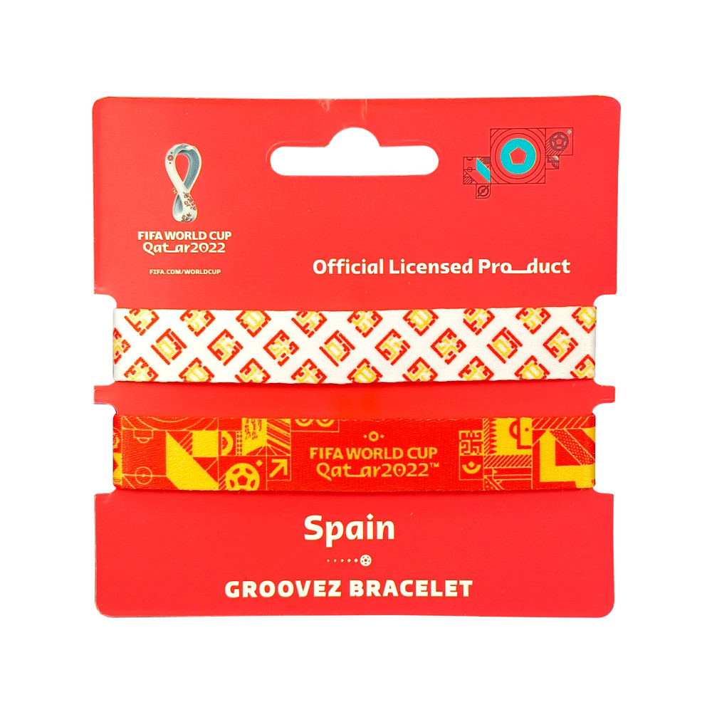 Fifa Fabric Fashionable Qatar 2022 World Cup Country Team Nylon Wrist Band, Spain