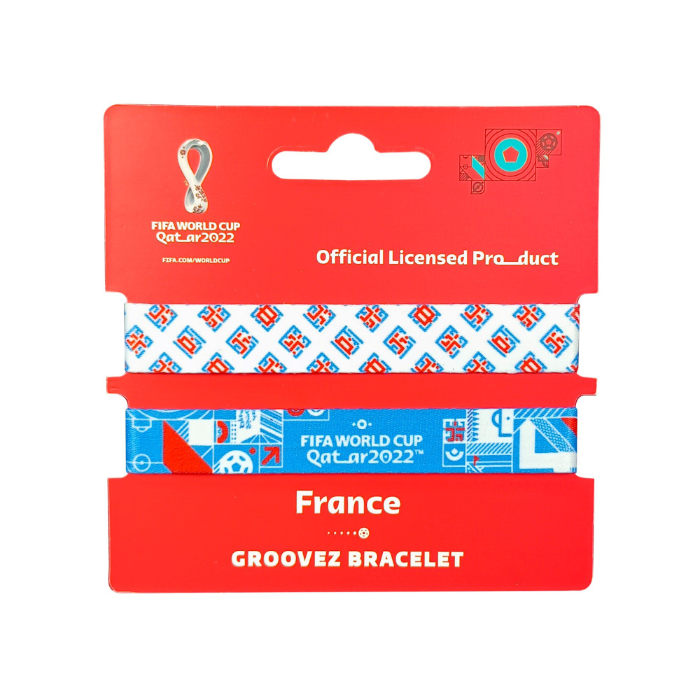 Fifa Fabric Fashionable Qatar 2022 World Cup Country Team Nylon Wrist Band, France