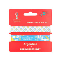 Fifa Fabric Fashionable Qatar 2022 World Cup Country Team Nylon Wrist Band, Argentina