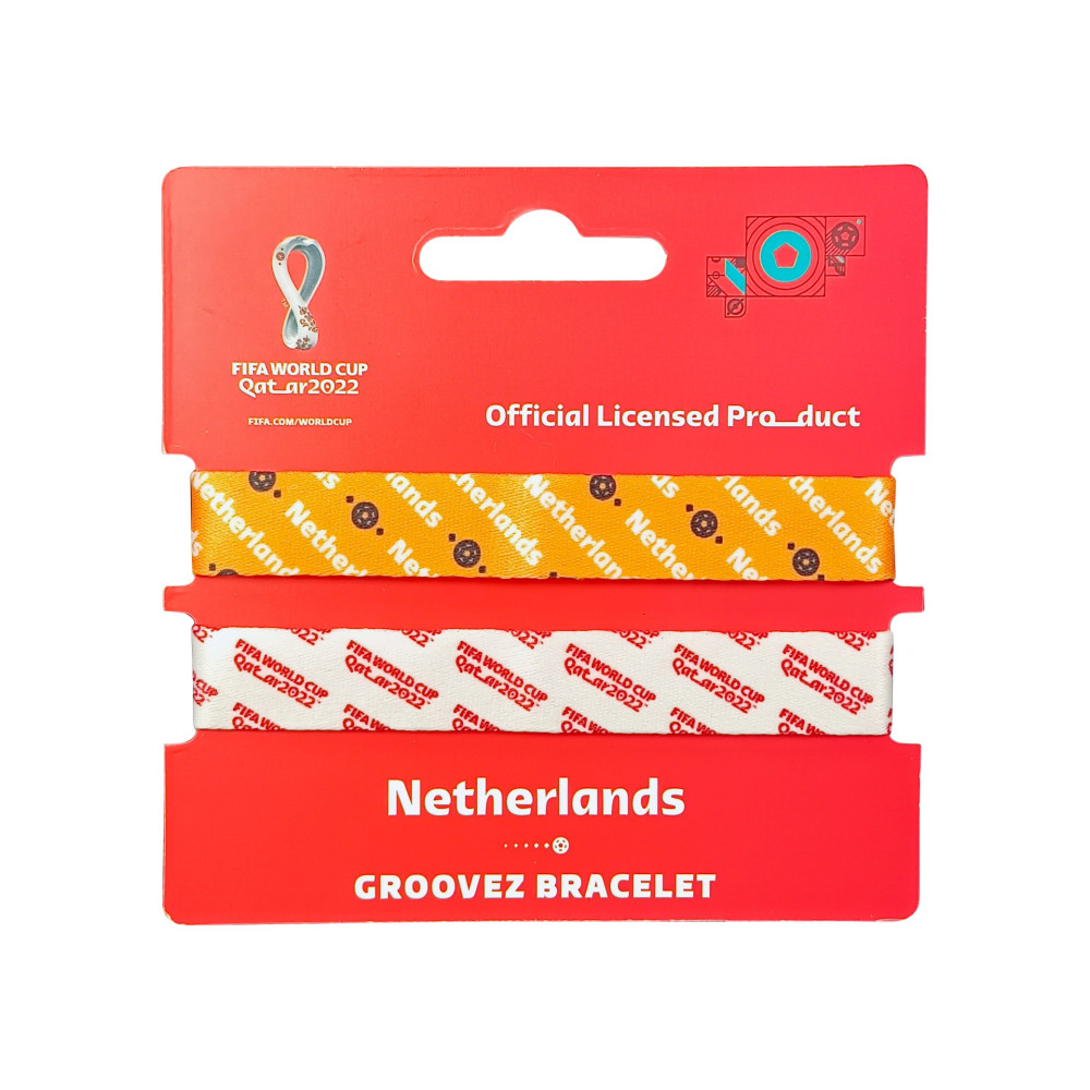 Fifa Fabric Fashionable Qatar 2022 World Cup Country Team Nylon Wrist Band, Netherlands