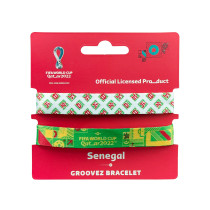 Fifa Fabric Fashionable Qatar 2022 World Cup Country Team Nylon Wrist Band, Senegal