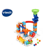 Vtech Marble Rush Spiral City, Construction Toys For Kids With 5 Marbles And 62 Building Pieces, Electronic Track Set For Boys And Girls, Color-Coded Building Toy With Music And Sound, 4 Years Plus