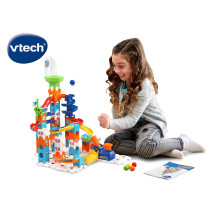 Vtech Marble Rush Spiral City, Construction Toys For Kids With 5 Marbles And 62 Building Pieces, Electronic Track Set For Boys And Girls, Color-Coded Building Toy With Music And Sound, 4 Years Plus