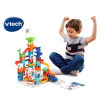 Vtech Marble Rush Spiral City, Construction Toys For Kids With 5 Marbles And 62 Building Pieces, Electronic Track Set For Boys And Girls, Color-Coded Building Toy With Music And Sound, 4 Years Plus