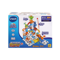 Vtech Marble Rush Spiral City, Construction Toys For Kids With 5 Marbles And 62 Building Pieces, Electronic Track Set For Boys And Girls, Color-Coded Building Toy With Music And Sound, 4 Years Plus