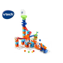 Vtech Marble Rush Spiral City, Construction Toys For Kids With 5 Marbles And 62 Building Pieces, Electronic Track Set For Boys And Girls, Color-Coded Building Toy With Music And Sound, 4 Years Plus