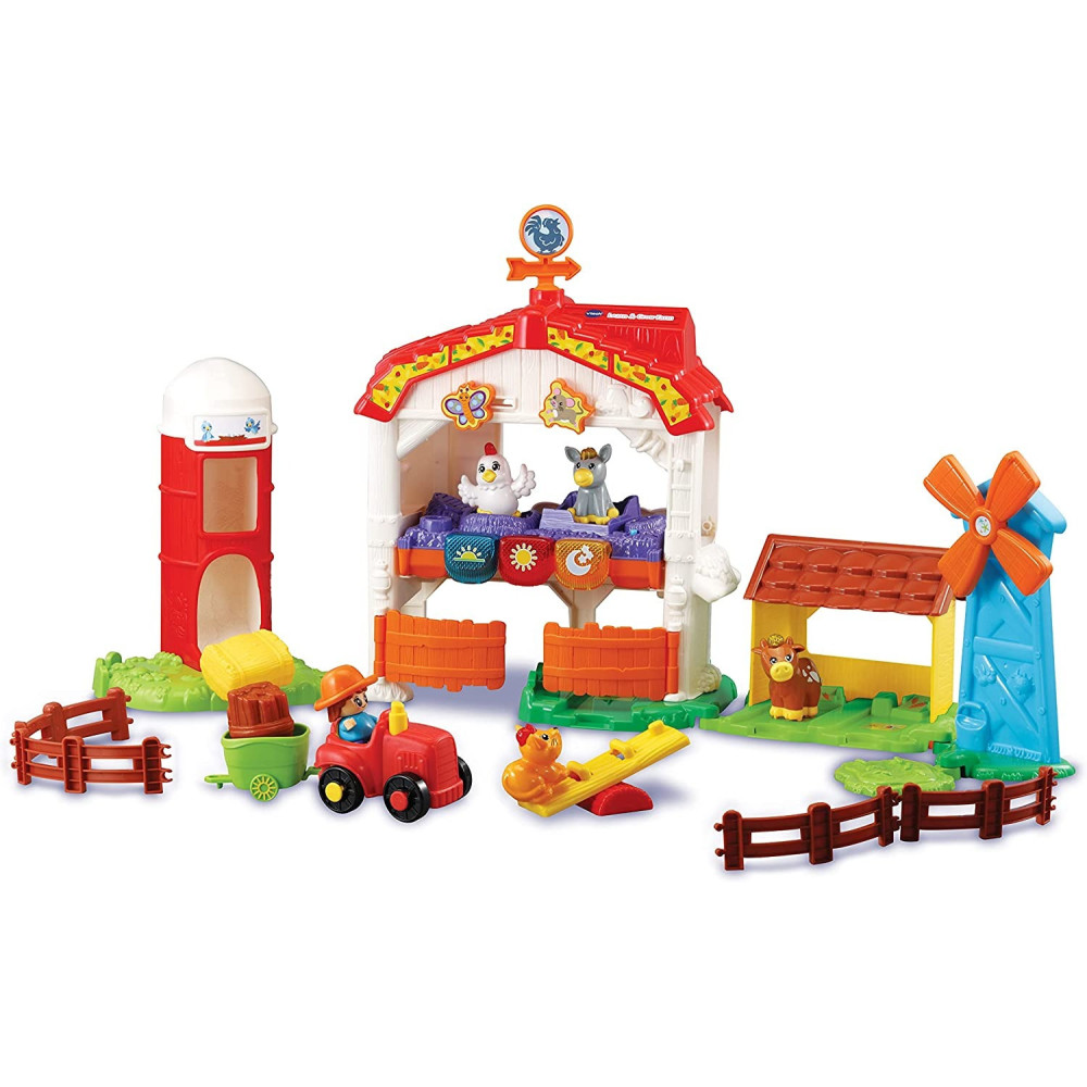 Vtech Learn And Grow Farm Farm Toys With 2 Modes Of Play, Educational Toy With Farm Animals, Baby Music Toy With Sounds And Phrases, Toddler Learning Toys For Language Development, Ages 1 To 5 Years