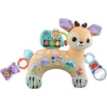 Vtech Baby 4-In-1 Tummy Time Fawn, Sensory Animal Baby Pillow With Lights, Sounds And Music, Interactive Gift For Infants 3, 6, 9, 12 Months Plus, English Version