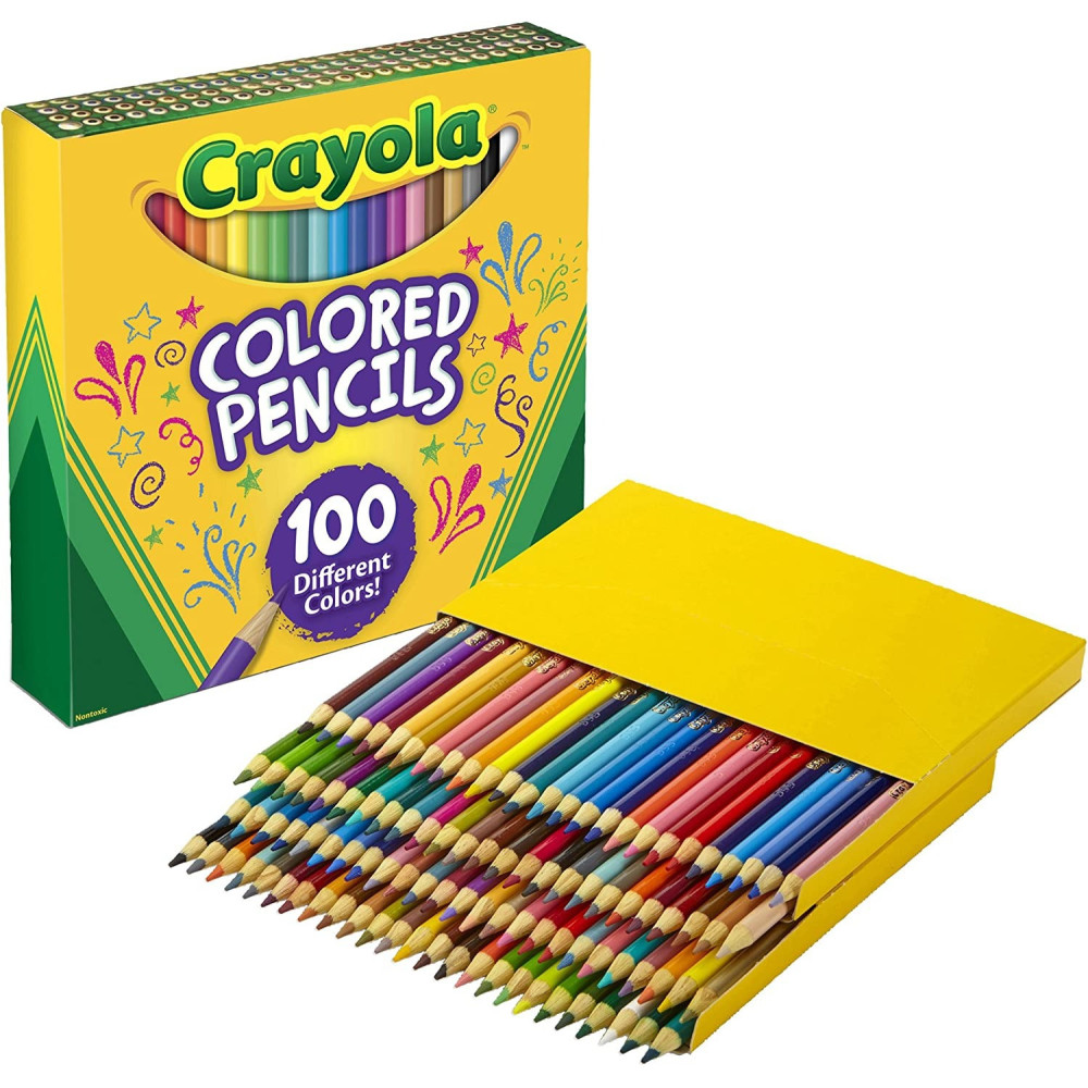 Crayola Colored Pencils Set (100), Gifts For Kids And Adults