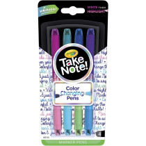 Crayola Colour Changing Pens, Bullet Journal Supplies, 8 Colors, 4 Count, Multicolour
