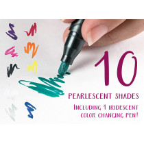 Crayola Pearlescent Paint Markers, Assorted Colors, Multi Surface, 10 Count