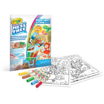 Crayola Color Wonder Set Once Upon A Time, Coloring Book, 4 Markers