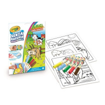 Crayola Color Wonder Set Animal Friends, Coloring Book, 4 Markers