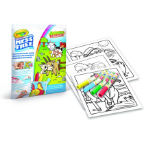 Crayola Color Wonder Set Animal Friends, Coloring Book, 4 Markers
