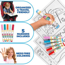 Crayola Color Wonder Set Animal Friends, Coloring Book, 4 Markers