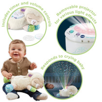 Vtech Stick And Twist Hippo, Hippopotamus, Interactive And Developmental Toy With Sounds And Music, For Boys And Girls, Suitable For Ages 3 Months Plus
