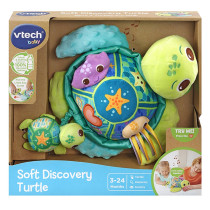 Vtech Soft Discovery Turtle, Tortoise, Interactive And Developmental Toy With Sounds And Music, For Boys And Girls, Suitable For Ages 3 Months Plus