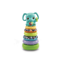 Vtech Stack, Rattle And Link Elephant, Interactive And Developmental Toy With Sounds And Music, For Boys And Girls, Suitable For Ages 3 Months Plus