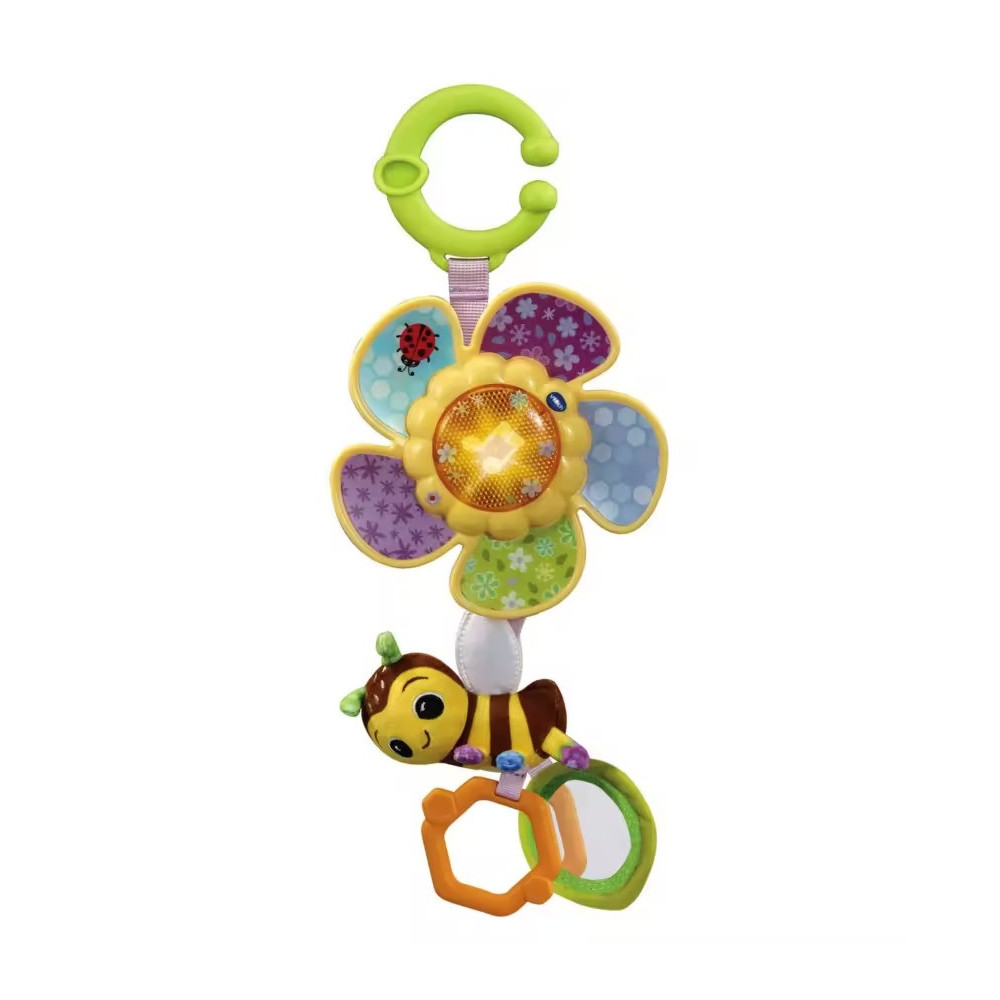 Vtech Tug And Spin Busy Bee, Interactive And Developmental Toy With Sounds And Music, For Boys And Girls, Suitable For Ages 3 Months Plus