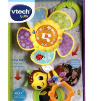 Vtech Tug And Spin Busy Bee, Interactive And Developmental Toy With Sounds And Music, For Boys And Girls, Suitable For Ages 3 Months Plus