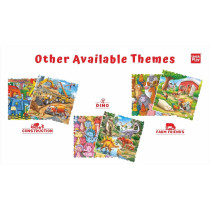 Unik Play Go Crazy Jigsaw Puzzle, Attractive Cartoon Print Puzzle, 2 Puzzle Trays, Unicorn, Kids And Adults 6 Plus