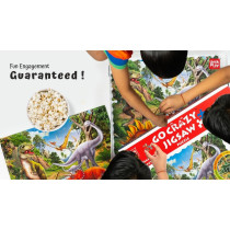 Unik Play Go Crazy Jigsaw Puzzle, Attractive Cartoon Print Puzzle, 2 Puzzle Trays, Dino, Kids And Adults 6 Plus
