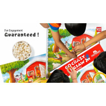 Unik Play Go Crazy Jigsaw Puzzle, Attractive Cartoon Print Puzzle, 2 Puzzle Trays, Farm, Kids And Adults 6 Plus