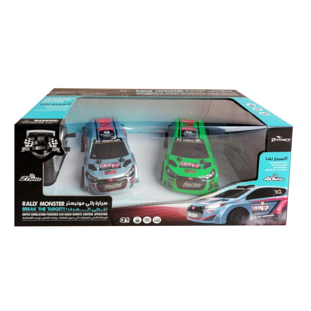 D Power Rally Monster, Rtr, Radio Remote Control Car For Kids, 1:26 Scale, 27Mhz, All Way Movement Rc Car, Black Assorted