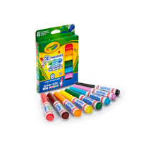 Crayola Pip-Squeaks Washable Markers, Multi-Color, Pack Of 8, Unique And Bright Colors, 3 Plus Yrs