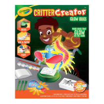Crayola Critter Creator, Glow Bugs, Glow In The Dark Clay Art Kit With Paint And Bug Molds, Stem System, 7 Plus Yrs