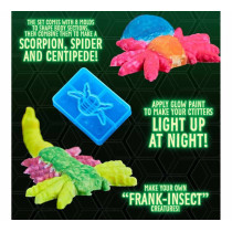 Crayola Critter Creator, Glow Bugs, Glow In The Dark Clay Art Kit With Paint And Bug Molds, Stem System, 7 Plus Yrs