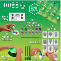 Crayola Critter Creator, Fossil Kit, Metallic Clay Art Kit With Paint And Fossil Molds, Stem System, 7 Plus Yrs