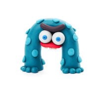 Hey Clay Diy Bigfoot Plastic Creative Modelling Air-Dry Clay For Kids 3 Cans