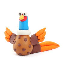 Hey Clay Diy Birds Pheasant, Ara Parrot, Dove Plastic Creative Modelling Air-Dry Clay For Kids 6 Cans