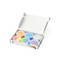 Hey Clay Diy Birds Toucan, Penguin, Peacock Plastic Creative Modelling Air-Dry Clay For Kids 6 Cans