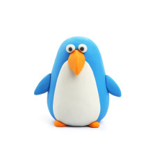 Hey Clay Diy Birds Toucan, Penguin, Peacock Plastic Creative Modelling Air-Dry Clay For Kids 6 Cans