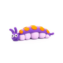 Hey Clay Diy Bugs Spider, Mantis, Caterpillar Plastic Creative Modelling Air-Dry Clay For Kids 6 Cans