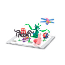 Hey Clay Diy Bugs Snail, Dragonfly, Ladybird Plastic Creative Modelling Air-Dry Clay For Kids 6 Cans