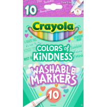 Crayola Colors Of Kindness Special Edition Fine Tip Markers, School Supplies, 10 Count, Assorted Colors, Beginner Child And Up