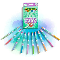 Crayola Colors Of Kindness Special Edition Fine Tip Markers, School Supplies, 10 Count, Assorted Colors, Beginner Child And Up