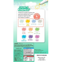 Crayola Colors Of Kindness Special Edition Fine Tip Markers, School Supplies, 10 Count, Assorted Colors, Beginner Child And Up