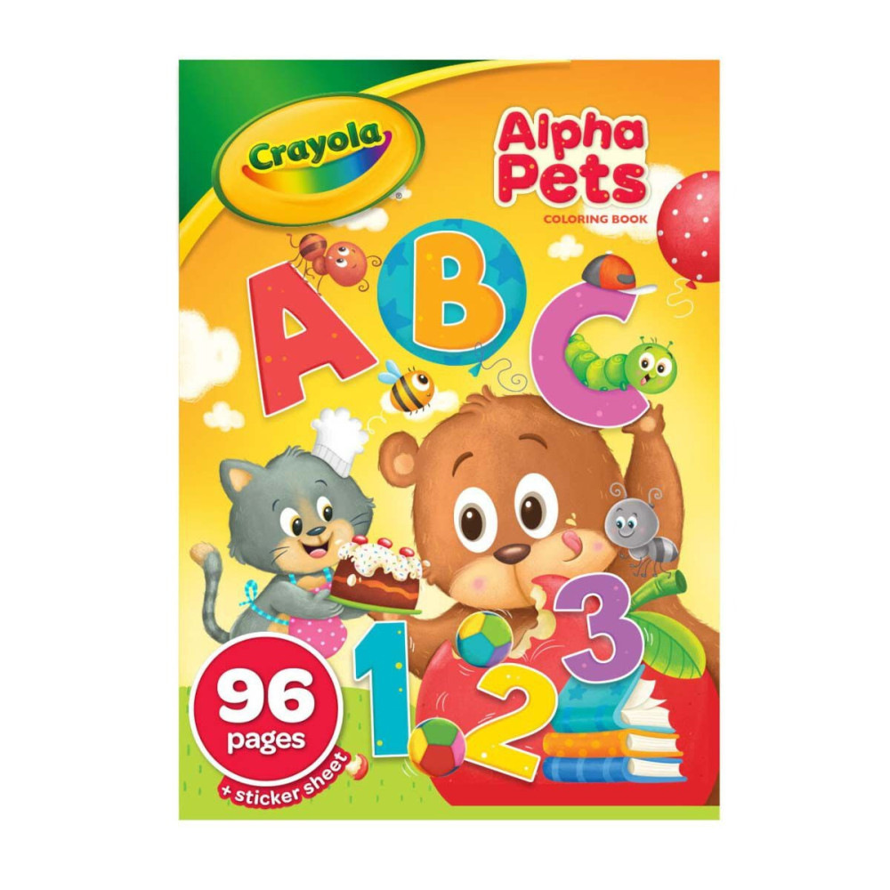 Crayola 96-Page Coloring Book, Alphapets