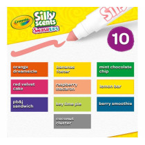 Crayola 10 Ct Silly Scents Smash Ups, Broad Line Washable Markers