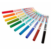 Crayola 10 Ct Slim Dry-Erase Markers, Washable
