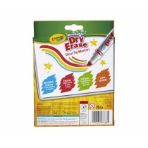 Crayola 10 Ct Wedge Tip Dry-Erase Markers, Washable