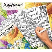 Crayola 40-Page Coloring Book, Wildflowers