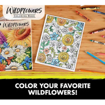 Crayola 40-Page Coloring Book, Wildflowers